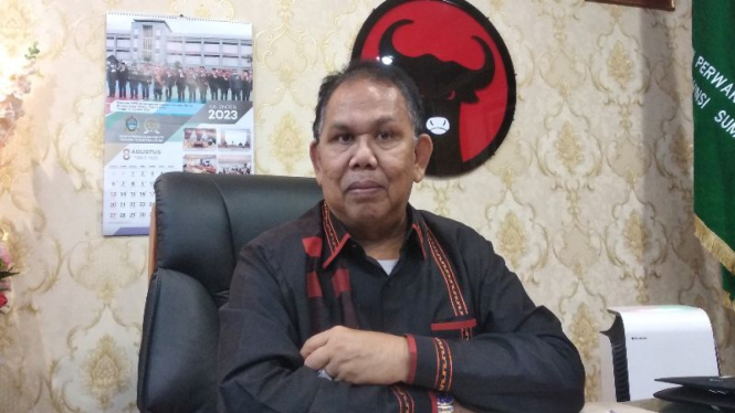 Politikus PDIP Ketua DPRD Sumut, Baskami Ginting.