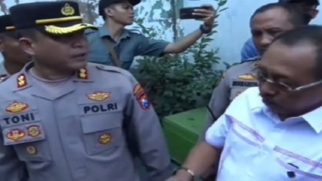 Kabagops Polrestabes Surabaya AKBP Toni bersitegang dengan Wakil Walikota Armuji