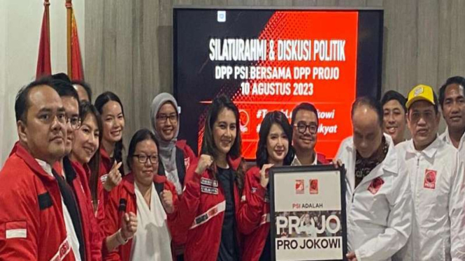 PSI kunjungi Projo, di Jakarta, Kamis, 10 Agustus 2023.