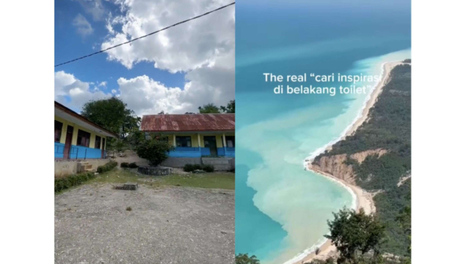 SD dengan view tercantik di Indonesia ada di NTT