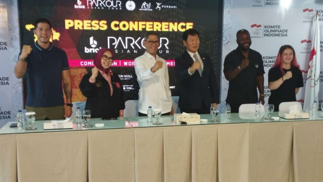 Konferensi pers Brick Parkour Asian Tour