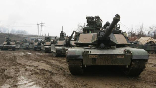 VIVA Militer: Tank Tempur Utama (MBT) M1 Abrams militer Amerika Serikat (AS)