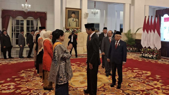 Iriana Jokowi Dapat Penganugerahan Tanda Kehormatan RI dari Presiden Joko Widodo