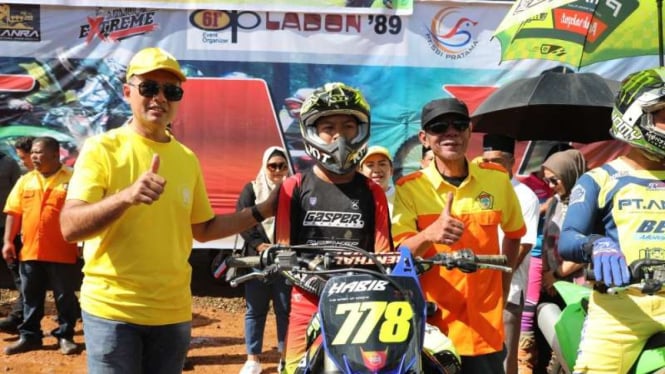  Wagub Sumut, Musa Rajekshah saat hadiri Super Gasstrack Kosgoro di Tapteng