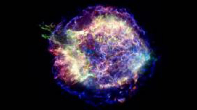 Spektrum californium yang ditemukan di supernova.