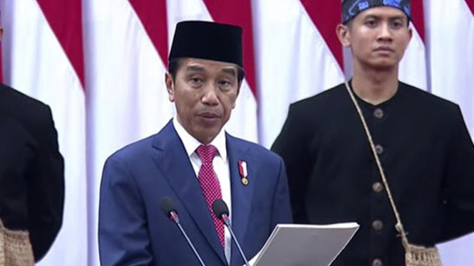 Pidato Presiden Jokowi Sampaikan RUU Anggaran Pendapatan dan APBN 2024