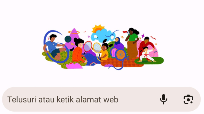 Google Doodle peringati Hari Kemerdekaan ke-78 Republik Indonesia.