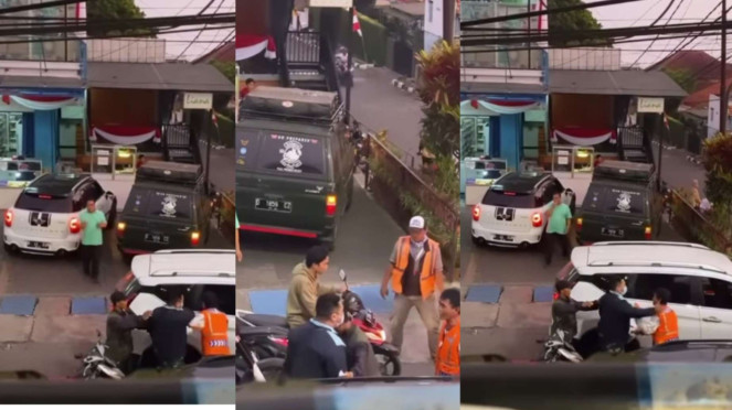 Pria Viral Bercelana Loreng yang Tabok Tukang Parkir