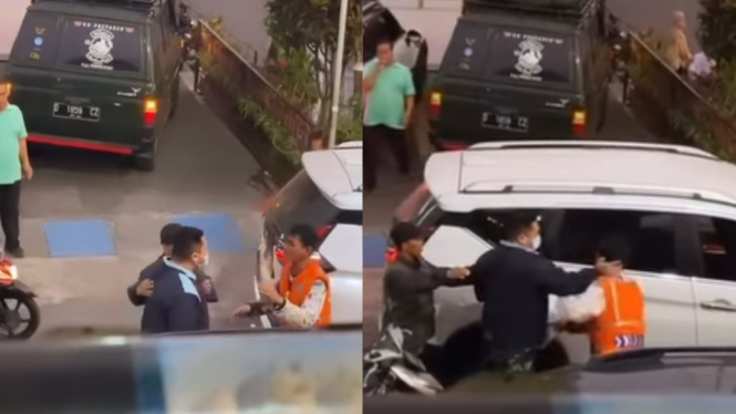 Diduga Oknum TNI Pukul Tukang Parkir di Bandung