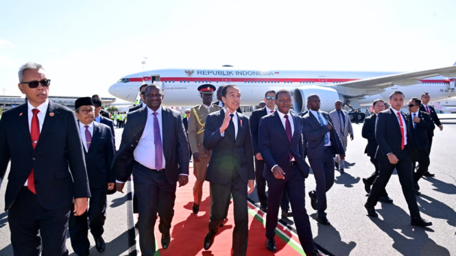 Jokowi arrived in Kenya for working visit to Africa