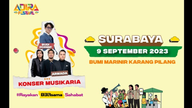 Adira Festival hadir di Surabaya, 9 September 2023