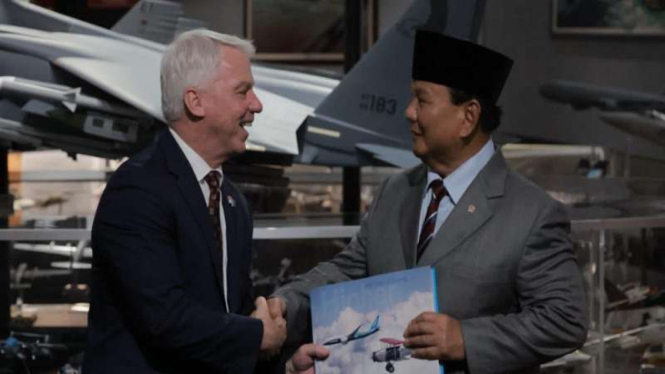 Menhan Prabowo Subianto MoU pembelian 24 unit pesawat tempur F-15EX dari AS