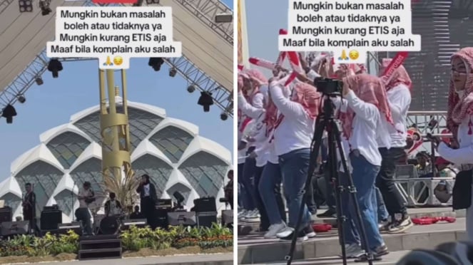 Viral Ada Konser Di Depan Masjid Al Jabbar Bandung, Warganet Berdebat