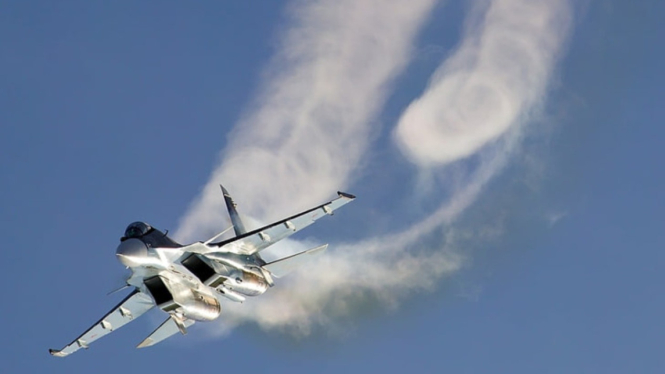 VIVA Militer: Jet tempur multiperan Sukhoi Su-30M Angkatan Udara Rusia