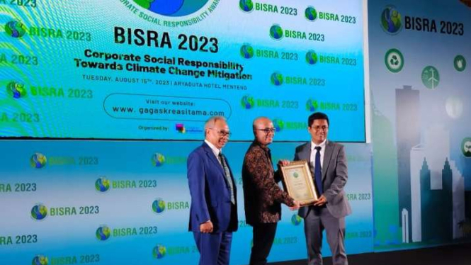 BUMI raih penghargaan dalam ajang BISRA 2023.