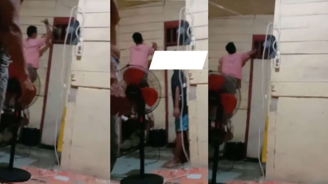 Geger Maling Dikurung di Kamar Mandi