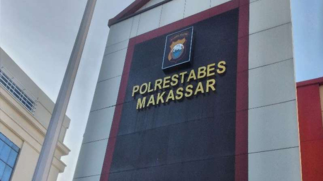 Kantor Polrestabes Makassar, Sulsel.