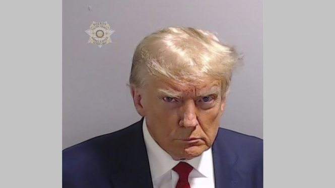 Mantan Presiden AS Donald Trump di penjara Georgia, AS