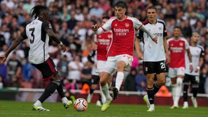 Kai Havertz saat Arsenal vs Fulham