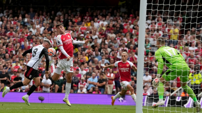 Kai Havertz saat Arsenal vs Fulham