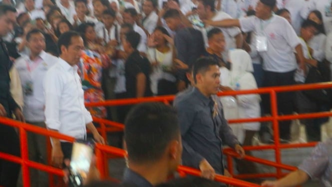 Presiden RI, Joko Widodo (Jokowi) saat hadiri acara di Kabupaten Deliserdang