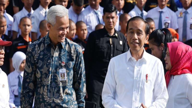 Presiden Jokowi dan Ganjar Pranowo