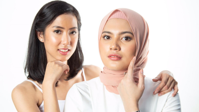 Ilustrasi perawatan wajah/skincare.