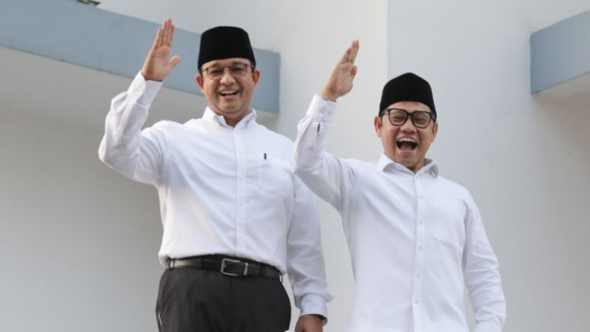 Anies Baswedan dan Ketum PKB Muhaimin Iskandar alias Cak Imin.