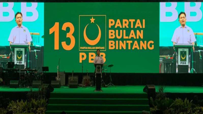 Ketua Umum Partai Bulan Bintang (PBB) Yusril Ihza Mahendra.