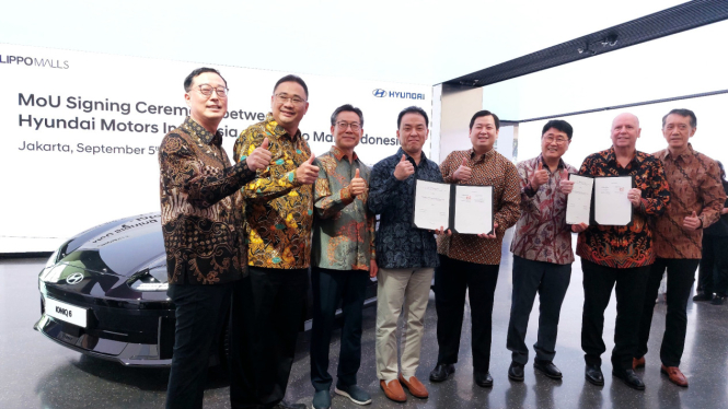 Hyundai kerja sama dengan Lippo Malls Indonesia perluas charging station