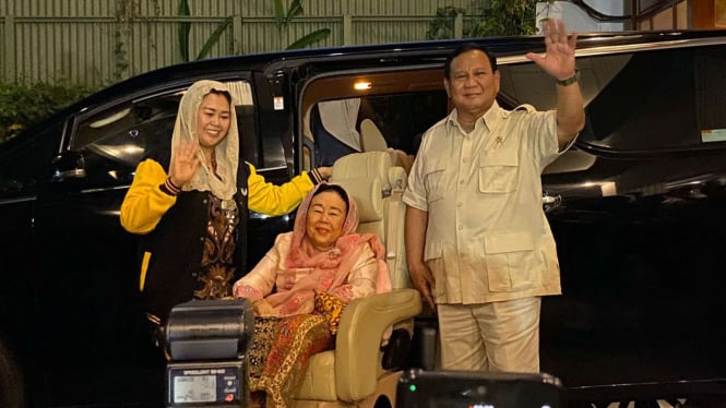 Istri Gus Dur, Sinta Nuriyah Wahid tiba-tiba mendatangi kediaman Prabowo