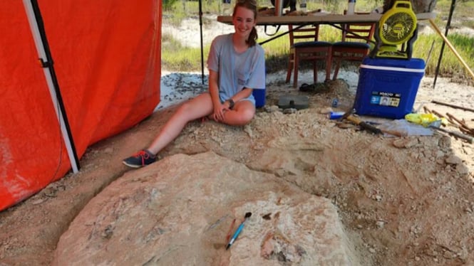 Seorang siswi temukan kuburan paus purba berumur 40 juta tahun.