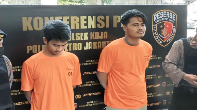 Polisi menangkap dua pria pelaku pembunuhan di Koja, Jakarta Utara