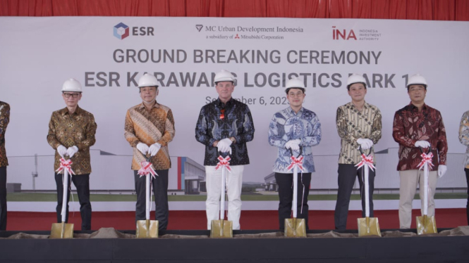 ESR Group Limited, pengelola aset real estate telah memulai konstruksi ESR Karawang Logistics Park 1.