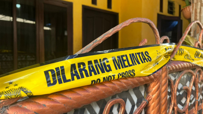 TKP pembunuhan Wanita paruh baya oleh Pemuda di Tangerang