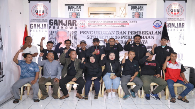 Buruh dan serikat pekerja di Tangerang dukung Ganjar Pranowo