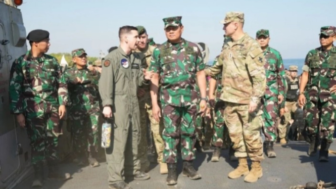 VIVA Militer: Panglima TNI Yudo Margono saat meninjau langsung Latma SGS 2023
