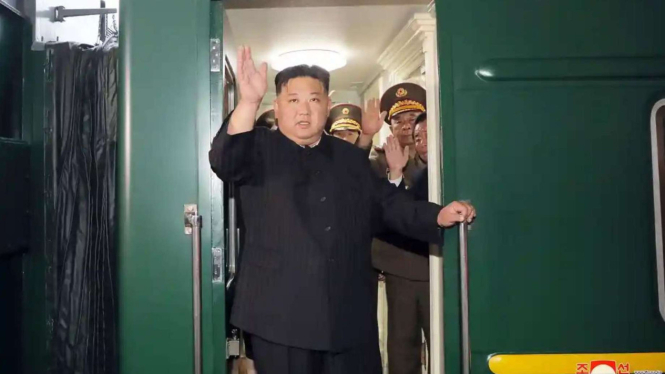 Kim Jong Un tiba di Rusia