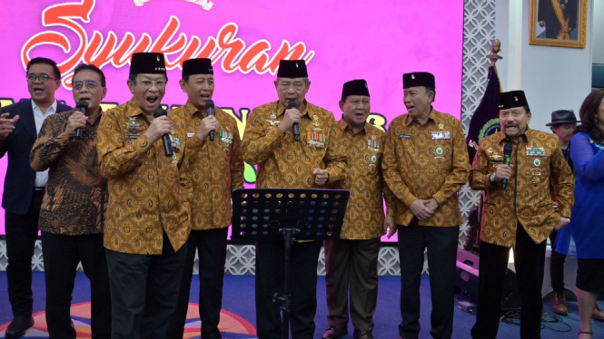 Menhan Prabowo Hadiri Peringatan HUT Ke-64 Persatuan Purnawirawan dan Warakawuri