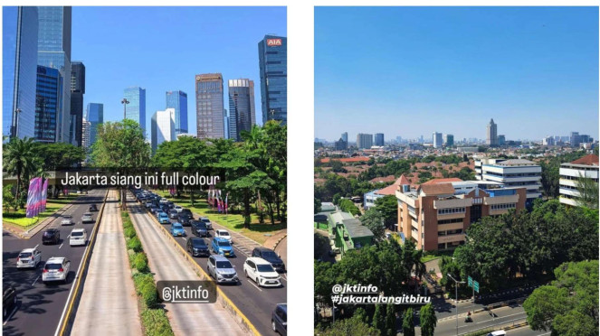 Potret langit Jakarta terbaru