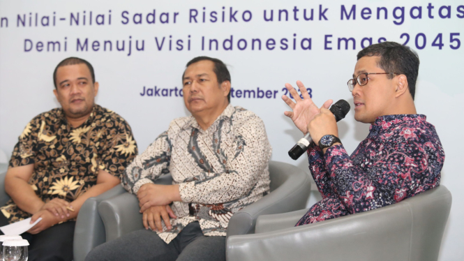 Diskusi media oleh Masyarakat Sadar Risiko Indonesia (Masindo)