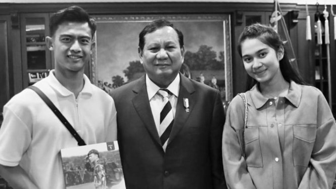 Pratama Arhan bersama istri, Azizah Salsha jumpa Prabowo Subianto