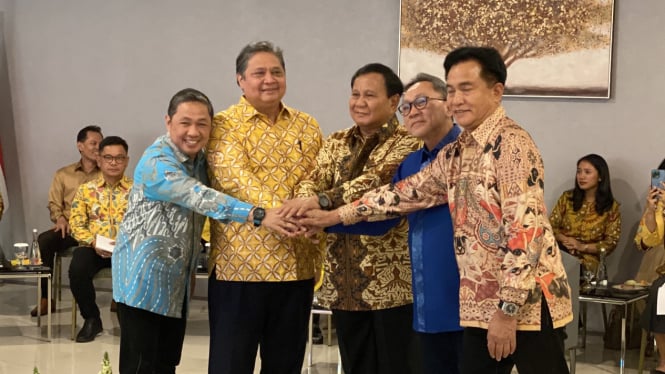 Pertemuan Koalisi Indonesia Maju Jelang Pilpres 2024.