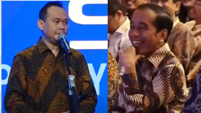 Presiden Jokowi ngakak diroasting Cak Lontong