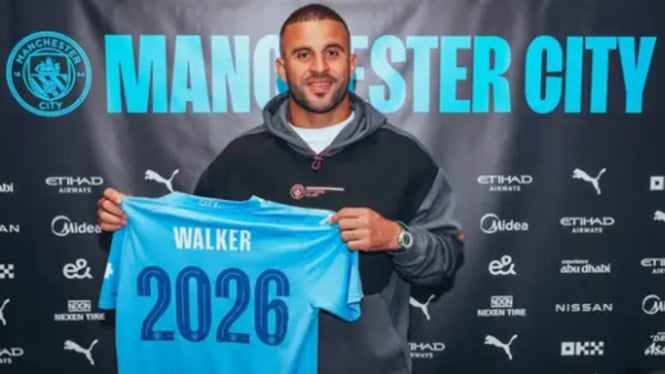 Kyle Walker perpanjang kontrak dengan Manchester City