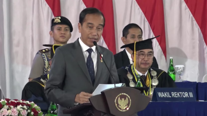 Presiden Jokowi pidato di acara Dies Natalis ke-60 IPB, Bogor, 15 September 2023