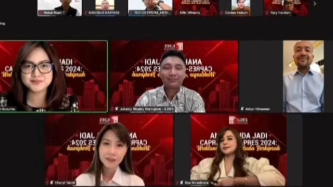 Webinar Anak Muda Jadi Capres-Cawapres 2024: Waktunya Anak Muda Berkiprah