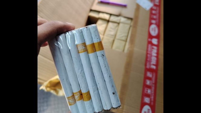 Bea Cukai menggagalkan peredaran rokok ilegal