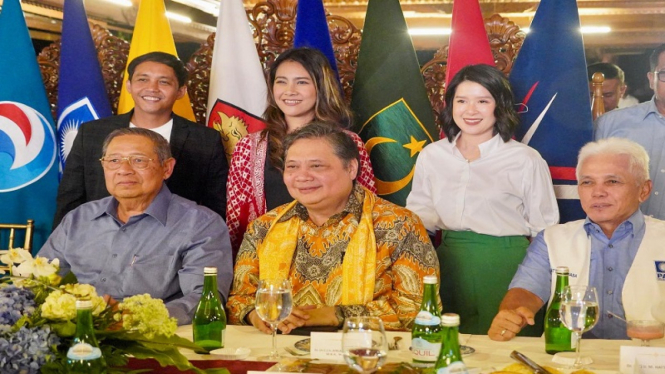 SBY, Airlangga Hartarto, Hatta Rajasa hingga elite PSI di Hambalang