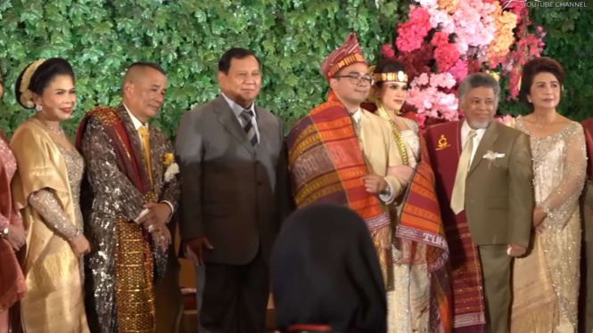 Prabowo Subianto hadiri acar pernikahan anak Hotman Paris